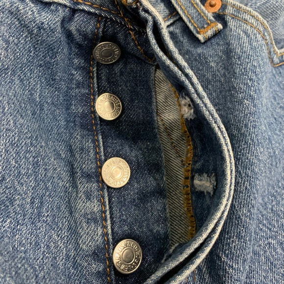 Original Levis 501 Button Fly Denim Jeans - Picture 9 of 9